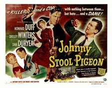 Johnny Stool Pigeon 1949 Dvd. Howard Duff. copy of public domain film. disc only