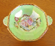 Vintage Maling "Rosalind" Green Lustrewear Bowl
