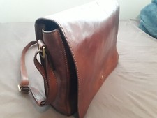 BRIDGE man's leather messenger