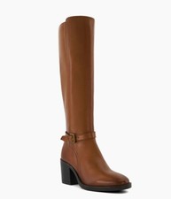 DUNE BOOTS Size 5 LEATHER Tan