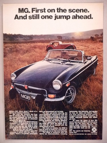 Mgb sports car - mgb, ad
