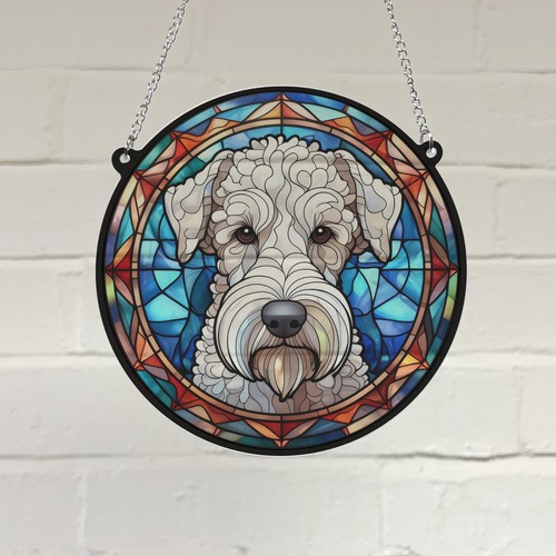 Bedlington terrier stained - bedlington,