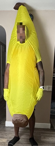 Inflatable banana costume - banana,