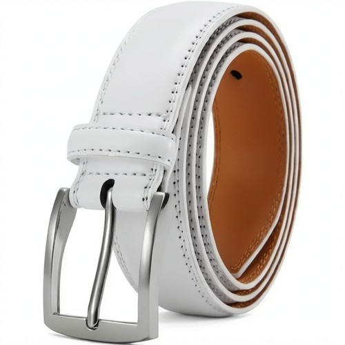 Men genuine leather belt pin - men's,
