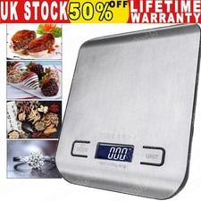 DIGITAL KITCHEN SCALES ELECTRONIC LCD BALANCE SCALE FOOD WEIGHT POSTAL 10kg