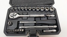 Halfords 1/4’’ Socket Set Kit - 25 Piece Drive Metric Socket Set