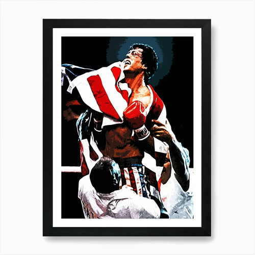 Rocky movie boxing - movie, art