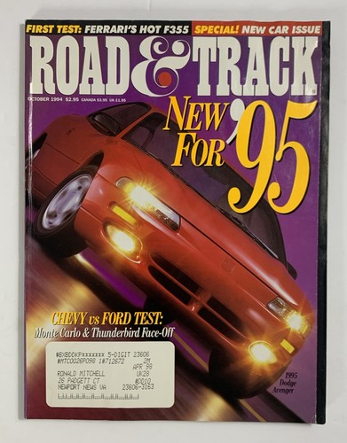 Road track magazine october - road, &