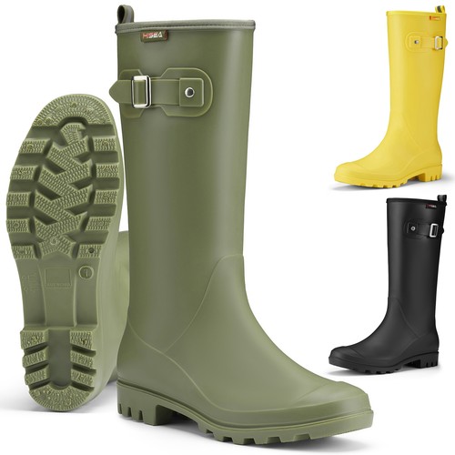 Hisea women knee high - women, rain