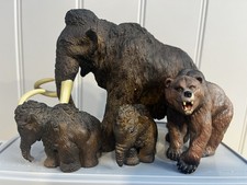 PAPO Mammoth Family and Cave Bear Mixed Condition See Photos