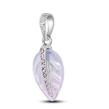 Purple Leaf charm S925