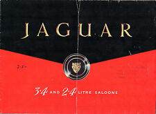 Jaguar 2.4 Litre & 3.4 Litre Mark 1 1958-1959 UK Market Foldout Sales Brochure
