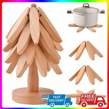 Natural Foldable Wooden Trivet