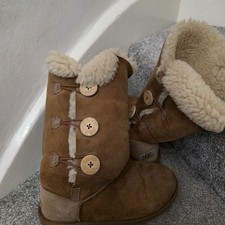 UGG Australia Women's Brown Bailey Button Boots Size 5.5