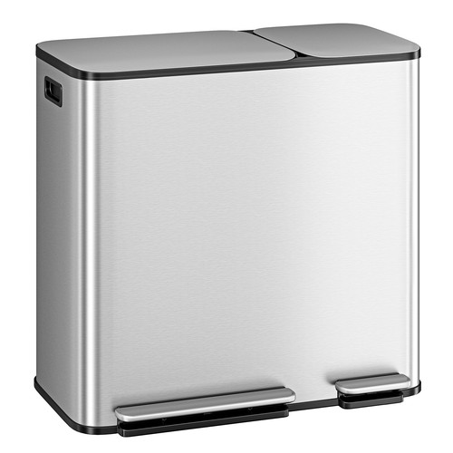 Kitchen dual compartment trash - compartment,