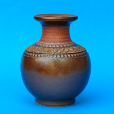 KLASE HOGANAS STENGODS Vintage Mid Century Scandinavian Art Pottery Vase