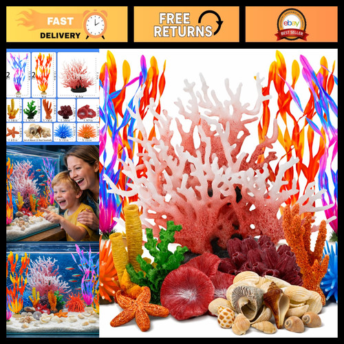 35pcs ocean style - 35pcs, aquarium
