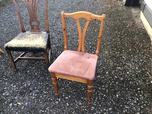 Pine dining chair pink - chair,