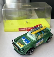 1:37 Guisval 101 Porsche 911 “SKYS” (skis) Green Spain Diecast Vintage 1980 &Box