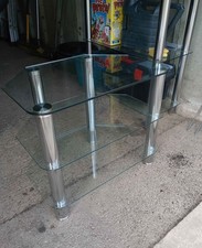 Corner Glass TV Stand