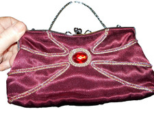 New Farfalla burgundy satin