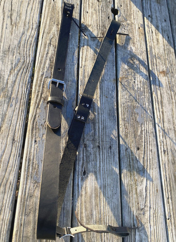 Black leather complete - , rear