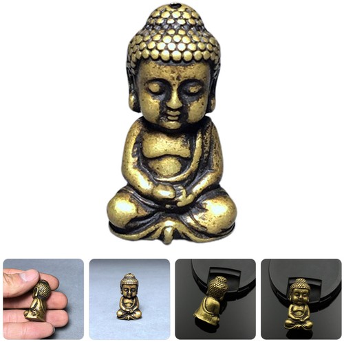 Miniature brass buddha - miniature,