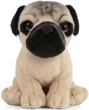 Living Nature Pug Puppy Soft Toy 16cm - New