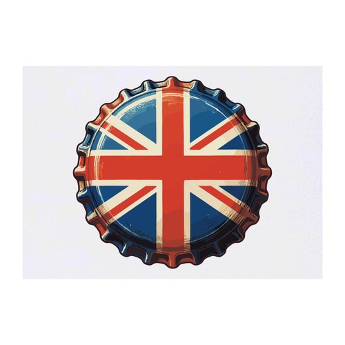 Union jack bottle cap - jack, cap'
