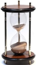 Quarter hour glass sand - of,