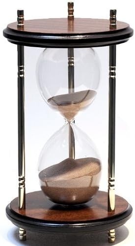Quarter hour glass - glass, sand