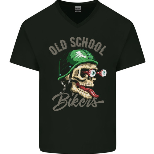 Old school biker motorcycle - old,