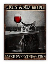 Funny " Cats And Wine "