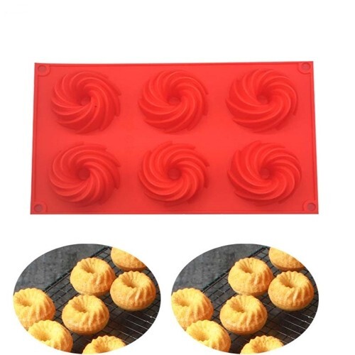 Swirls cake mould - swirls, 6