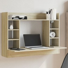 Wall-Mounted Desk Sonoma Oak