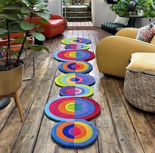 Rectangle design hand - , tufted