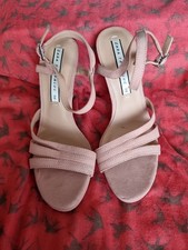 Zara Nude Strappy Heels Size 3