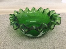 Miniature Vintage Green Glass