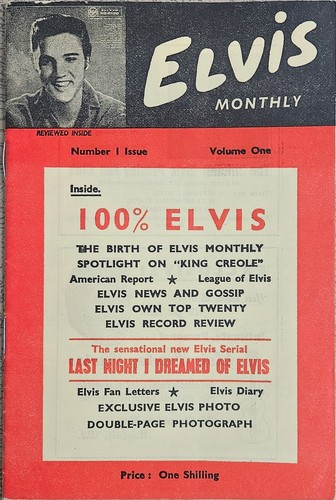 Reprint 1960 elvis monthly - reprint, of