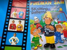 Gary Kennedy Intarsia  5 Knitting Patterns Fireman Sam Children & Adult Sweaters
