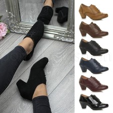 WOMENS LADIES LOW MID HEEL