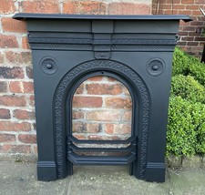 Restored Beautiful Victorian Antique Cast Iron Fireplace  Fire Place #15