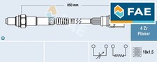 LAMBDA SENSOR 77464 FFITS FOR