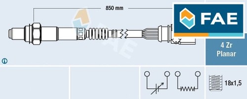 Lambda sensor 77464 ffits - sensor, for