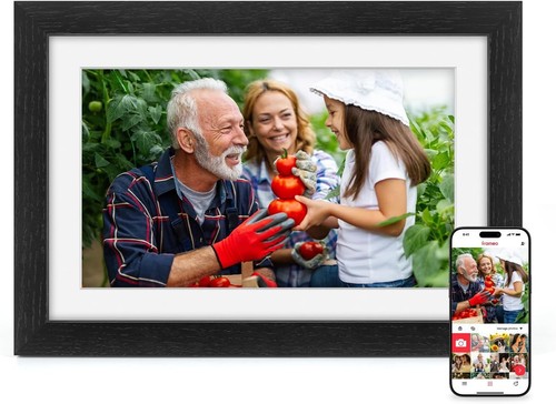 Digital photo frame wifi oak - photo,