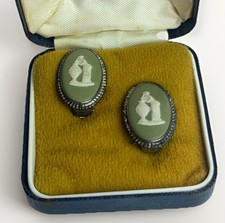 Wedgwood Green Jasperware Oval