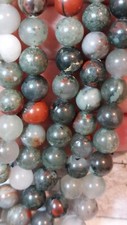 Natural Bloodstone Beads 8mm