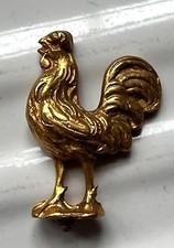 Antique  French clock ormolu Brass Cockerel Figural  - clockmakers spares