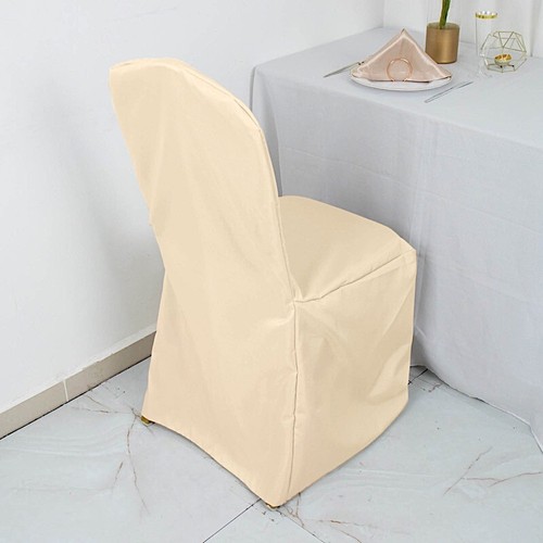 Beige polyester banquet - beige,