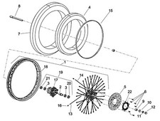ORIG Washer for Aprilia RX 125